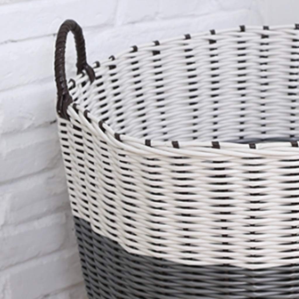 Storage Basket LQ Plastic Hamper Dirty Clothes Clothing Basket Bathroom Put Toy Box Laundry Bucket (Size : Style Two) ()