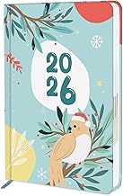 Jhingalala Diary 2026 - Floral Theme Cover Printed Hard Bound New Year Planner 2026 | 1-Day-to-a-Page Format | 365 Dates Office & Personal Diary For Girls and Women | Size 21x15 cm