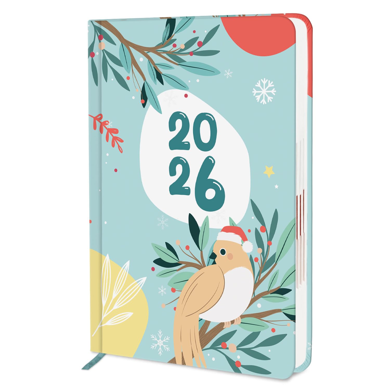 Jhingalala Diary 2026 - Floral Theme Cover Printed Hard Bound New Year Planner 2026 | 1-Day-to-a-Page Format | 365 Dates Office & Personal Diary For Girls and Women | Size 21x15 cm-picture-19