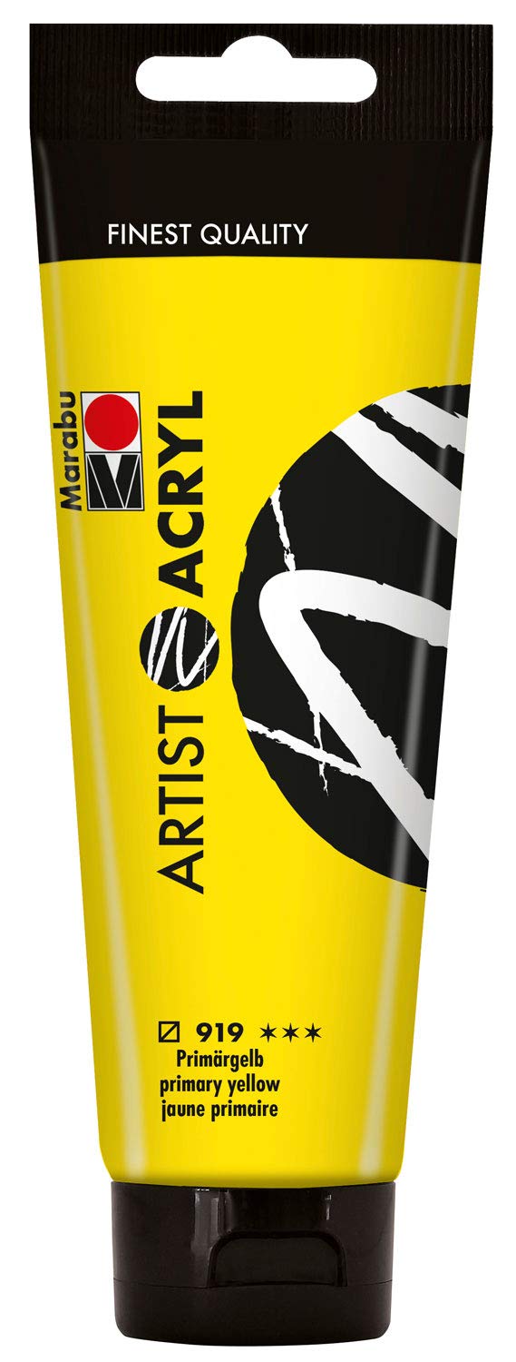 Marabu Jaune Primaire 120 ML Peinture Acrylique Fine De Qualité