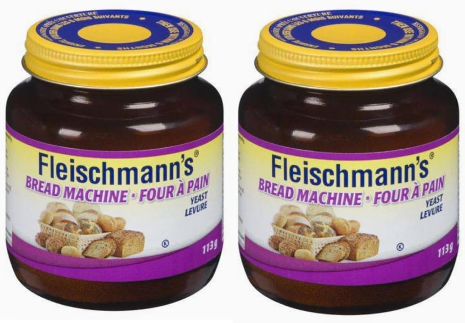Fleischmann's Bread Machine Yeast, Also Ideal for All Rapid Rise Recipes, Equals 16 Envelopes, 4 oz Jar (Pack of 2)