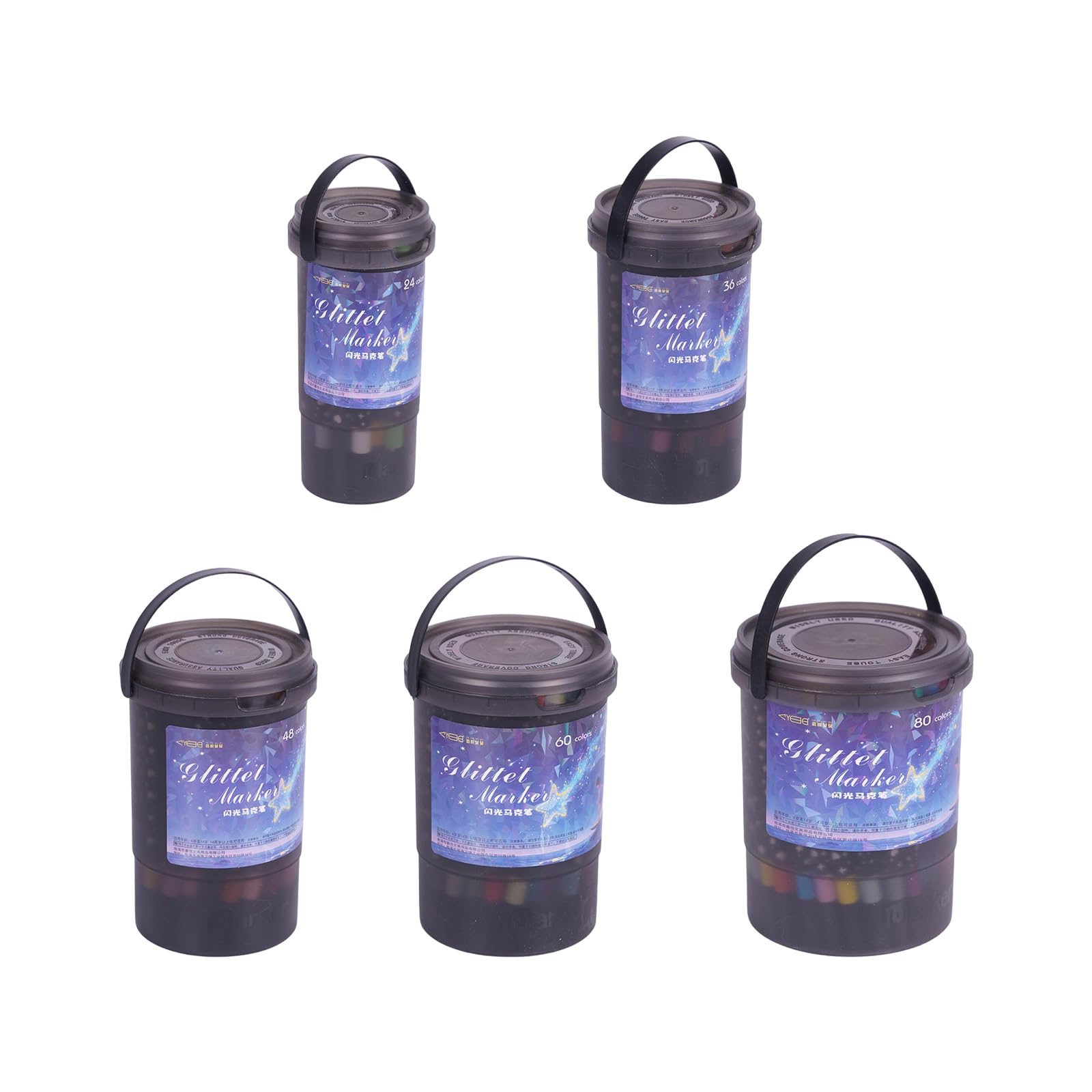 1 Set glitzernde Acryl Marker, flexible Spitzen, wasserfester Marker für kräftige Farben und schimmernde Effekte beim Basteln, Zeichnen, Gel Szintillat Marker