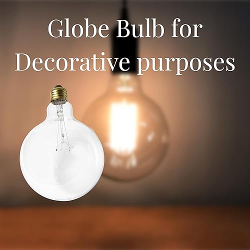 Miniatura 5 de Satco S3011 - Incandescente G40 de 40 vatios transparente 4000 horas nominales promedio 300 lúmenes base media 120 voltios (paquete de 12)