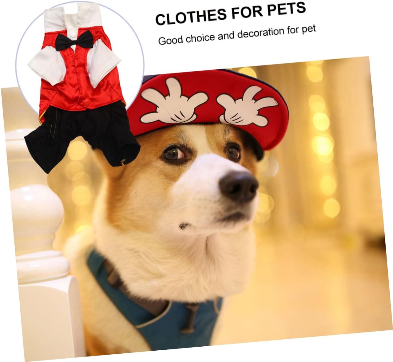 NOLITOY 3pcs Halloween Pet Costume Funky Bloodsucker Outfit for Dogs Cape Soft for Parties and Special Occasions Various