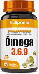 Ômega 3-6-9 Peixe Linhaça Borragem 1000mg 60cps Fitoprime