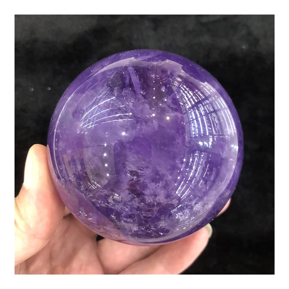 Health & Household 5A Natural Crystal Quartz Rainbow Amethyst Sphere Energy Ball Reiki Stone Home Office Aquarium Decoration Accessories Gemstone (Size : 10-10.5cm)
