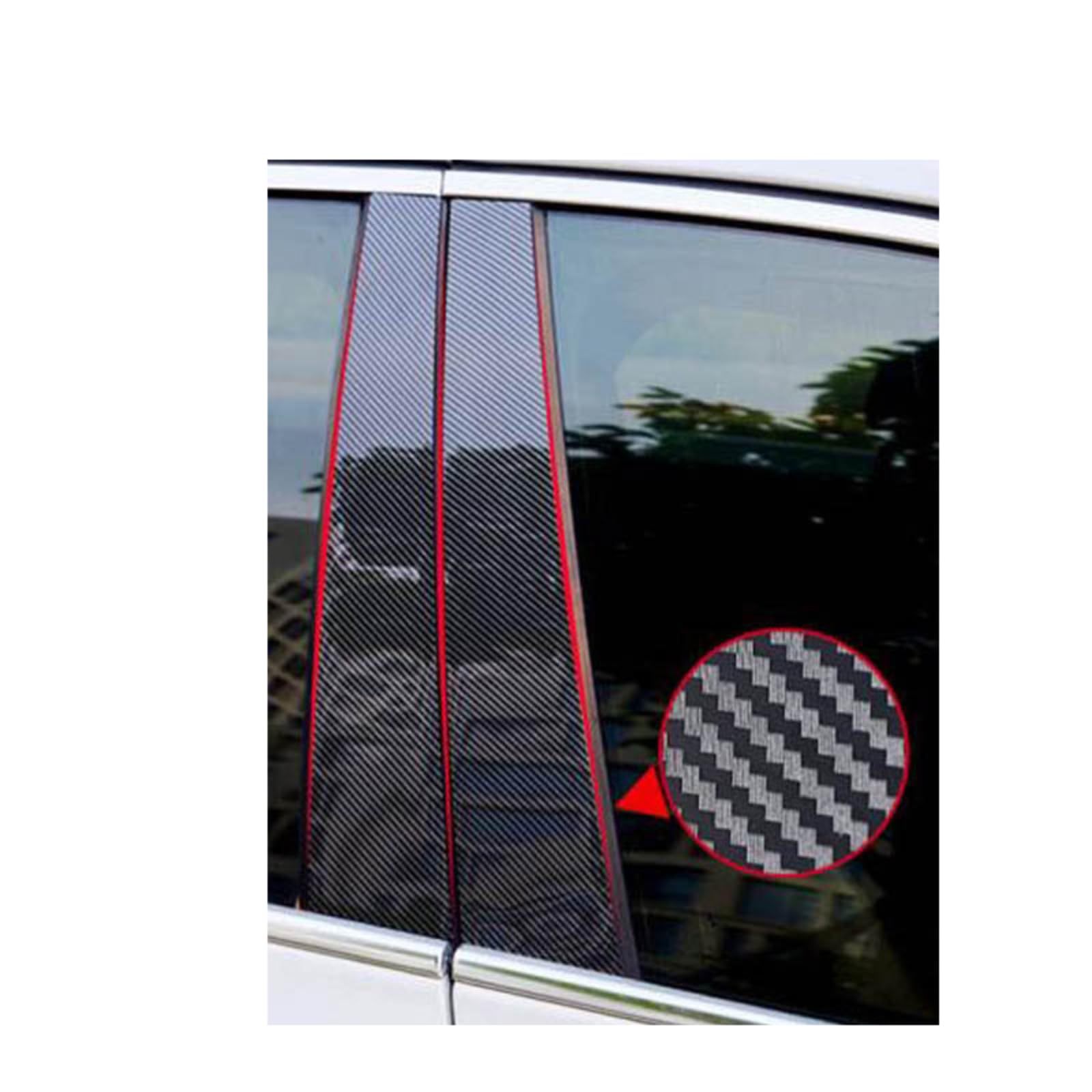 Pegatinas de pilar BC negros para coche Chery Tiggo 7 Pro de 2020 a 2022 8