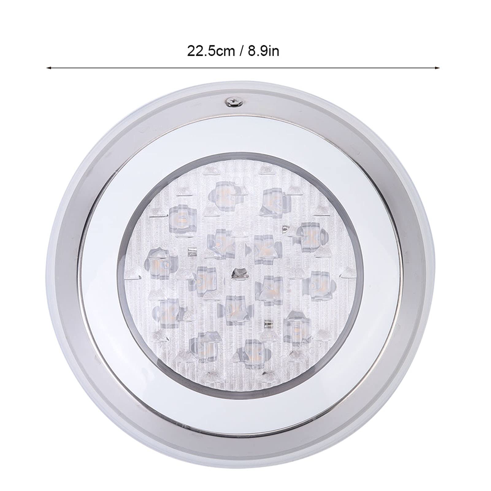 Unterwasserleuchte, 12V 18W LED Unterwasserleuchte wasserdichte Wand-Landschaftsleuchte für Schwimmbadbrunnen