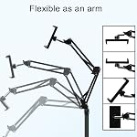 SAMHOUSING Tablet Floor Stand, Adjustable Universal 360-degree Rotatable Metal Tablet Holder, Phone Stand for iPad/iPhoneX/iPad Pro or Other 4.7~12.9 Inch-Screen Devices (Black)