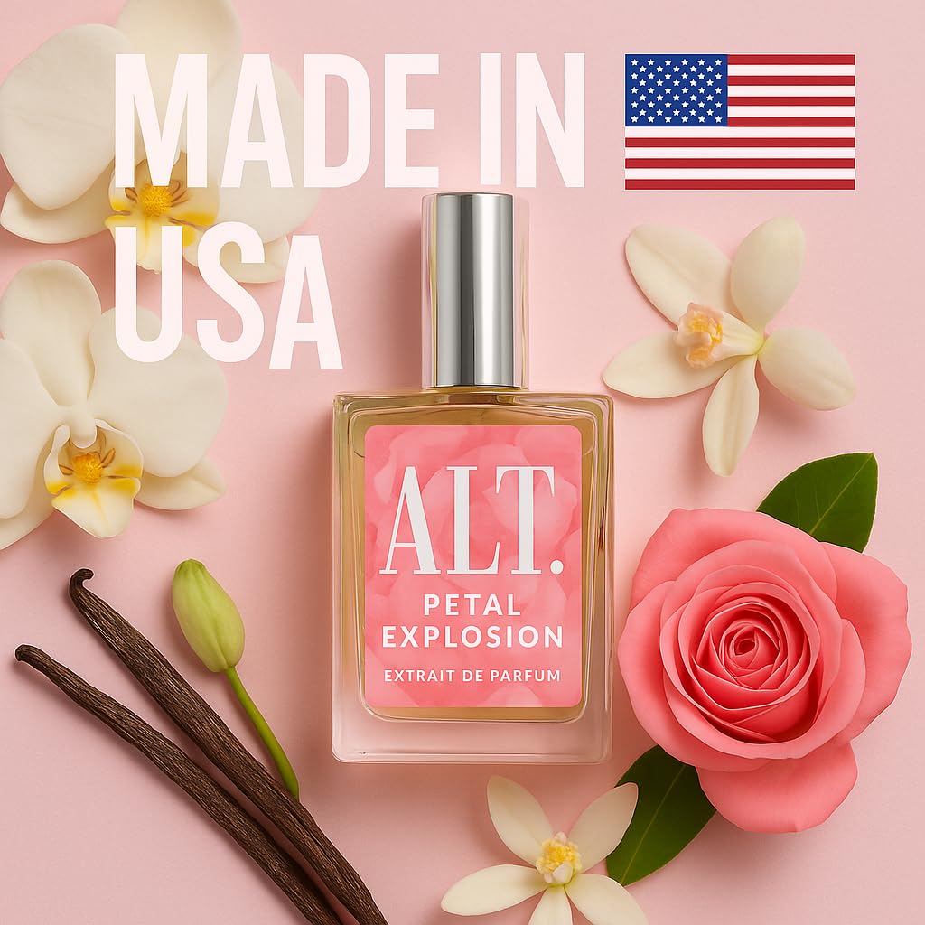 ALT. FRAGRANCES Petal Explosion - Inspired by Flowerbomb Perfume for Women, Extrait de Parfum, Long Lasting Floral Signature Luxury Women’s Fragrance, 60ml