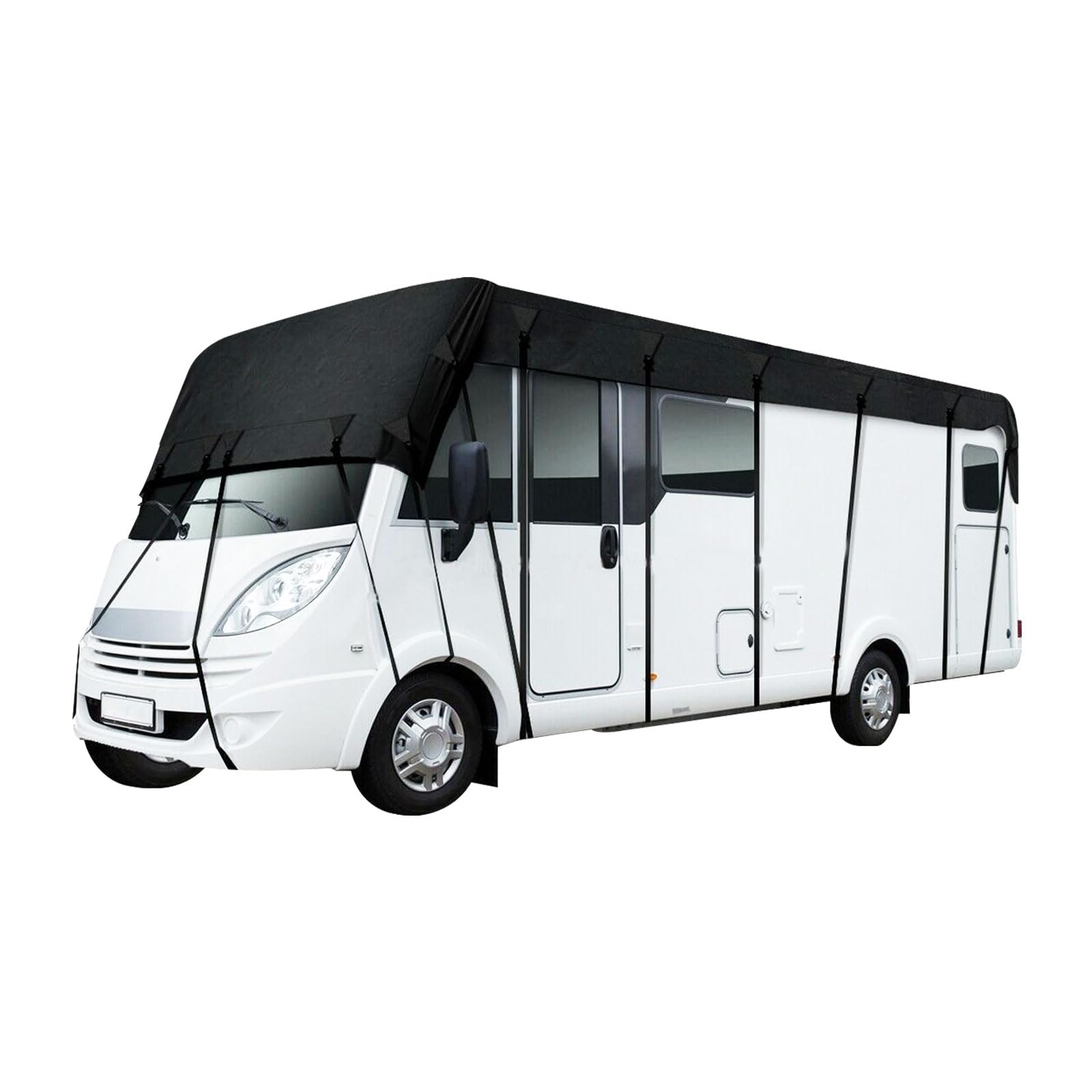 Wohnwagen Abdeckung Wohnwagen Schutzhülle Wohnwagen Wohnmobil Schutzdach Dachschutzplane Abdeckung Schutzhülle 210D (7.5 x 3 m)