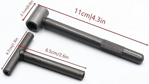 Miniatura 9 de Junfamilee Llave inglesa de reparación de tornillo de válvula, herramienta de ajuste de agujero hexagonal cuadrado para motocicleta, scooter,