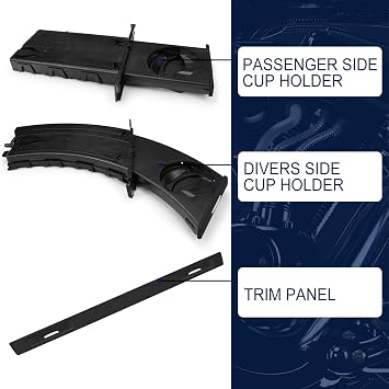 Retractable Cup Holder 3Pcs for BMW E90/E91/E92/E93 2006-2013 51459173469