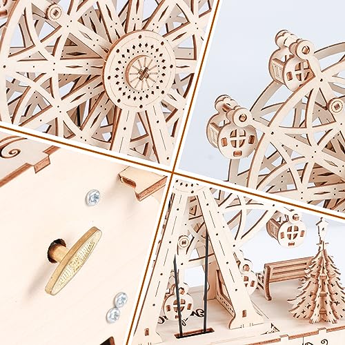 Puzzle 3D grande ruota modello in legno con