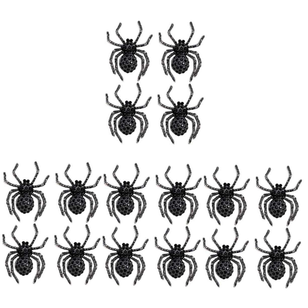 16pezzi Spilla Forma Di Ragno Di Spille Halloween Per Abbigliamento Sciarpe e Cappelli Accessorio Originale Per Uomini e Donne Resistente e Durevole Design Creativo Per Tocco Unico