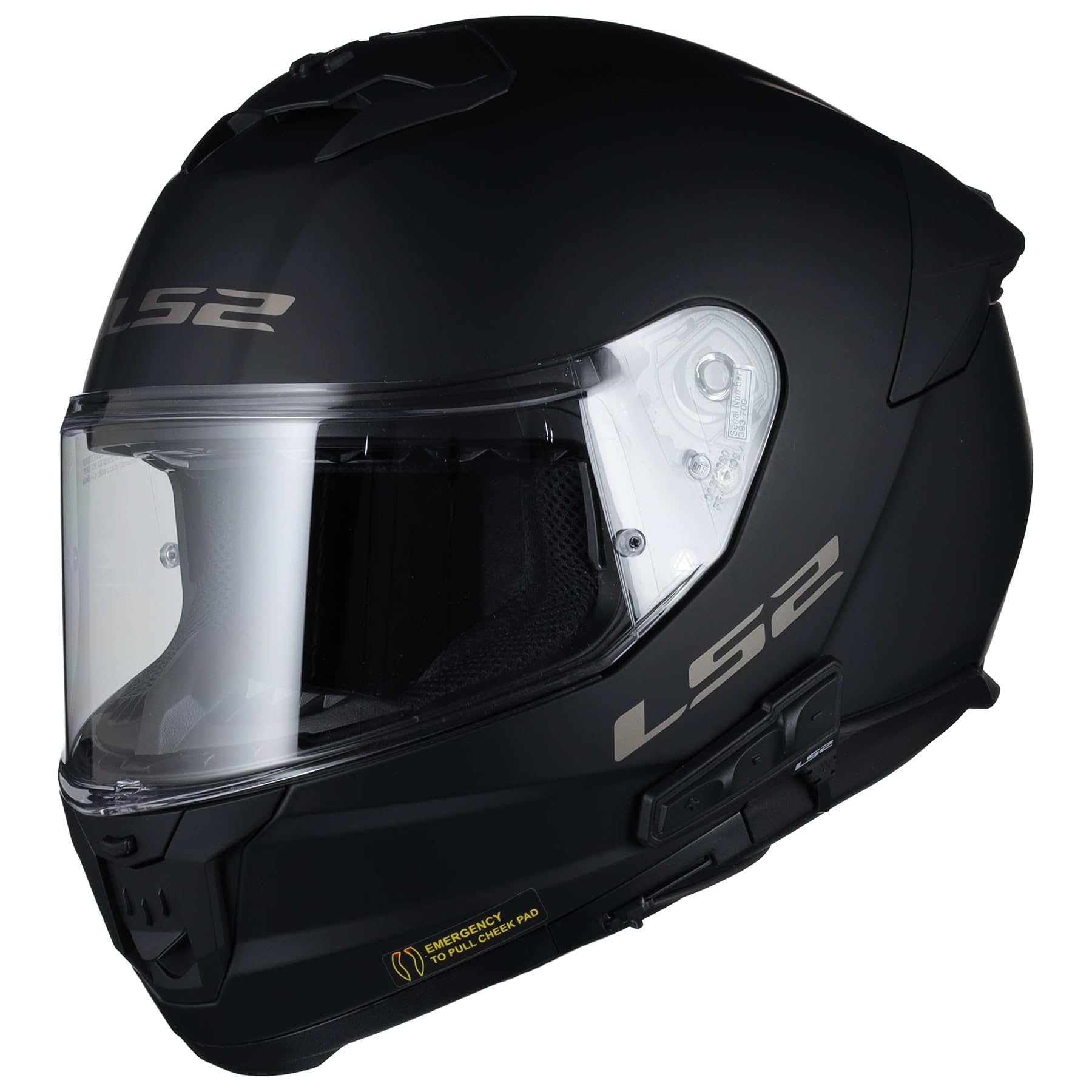 Helmets Stream II Full Face Motorcycle Helmet with Midland Spectrum Bluetooth Headset
