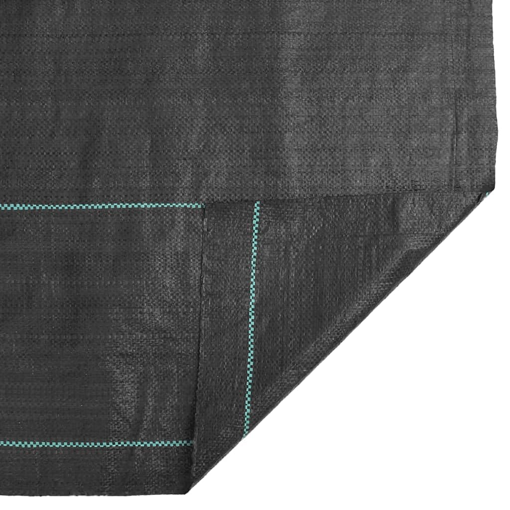 Unkrautvlies Schwarz 0,5x10 m PP Gartenvlies wasserdurchlässig für Hochbeet und Garten mit UV-stabiler Unkrautbekämpfungsfolie zur Pflanzenpflege