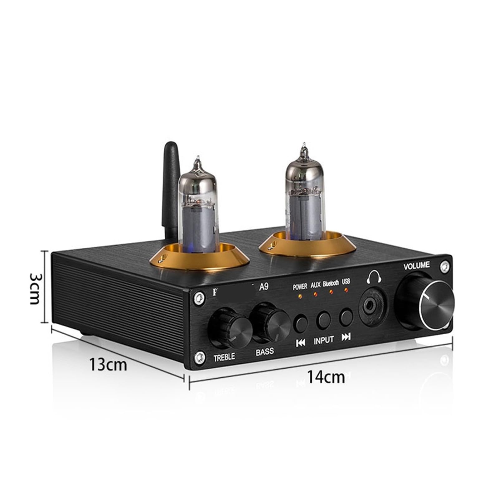 A9 6K4 tube preamplifier NE5532 OP AMP AUX 5.0 U HIFI stereo mini headphone preamplifier
