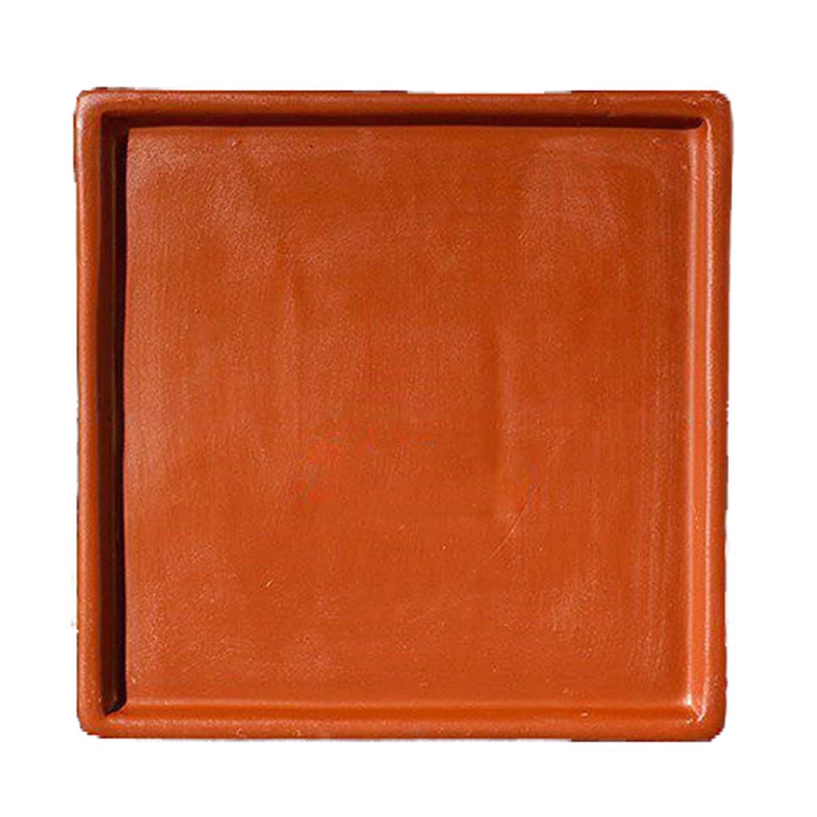 Purple Clay Tray,Square Storage Box,Living Room Decorative,Thickened Base,Suitable for Storing Flower Pots(Color2,29.5x29.5x2.8cm)