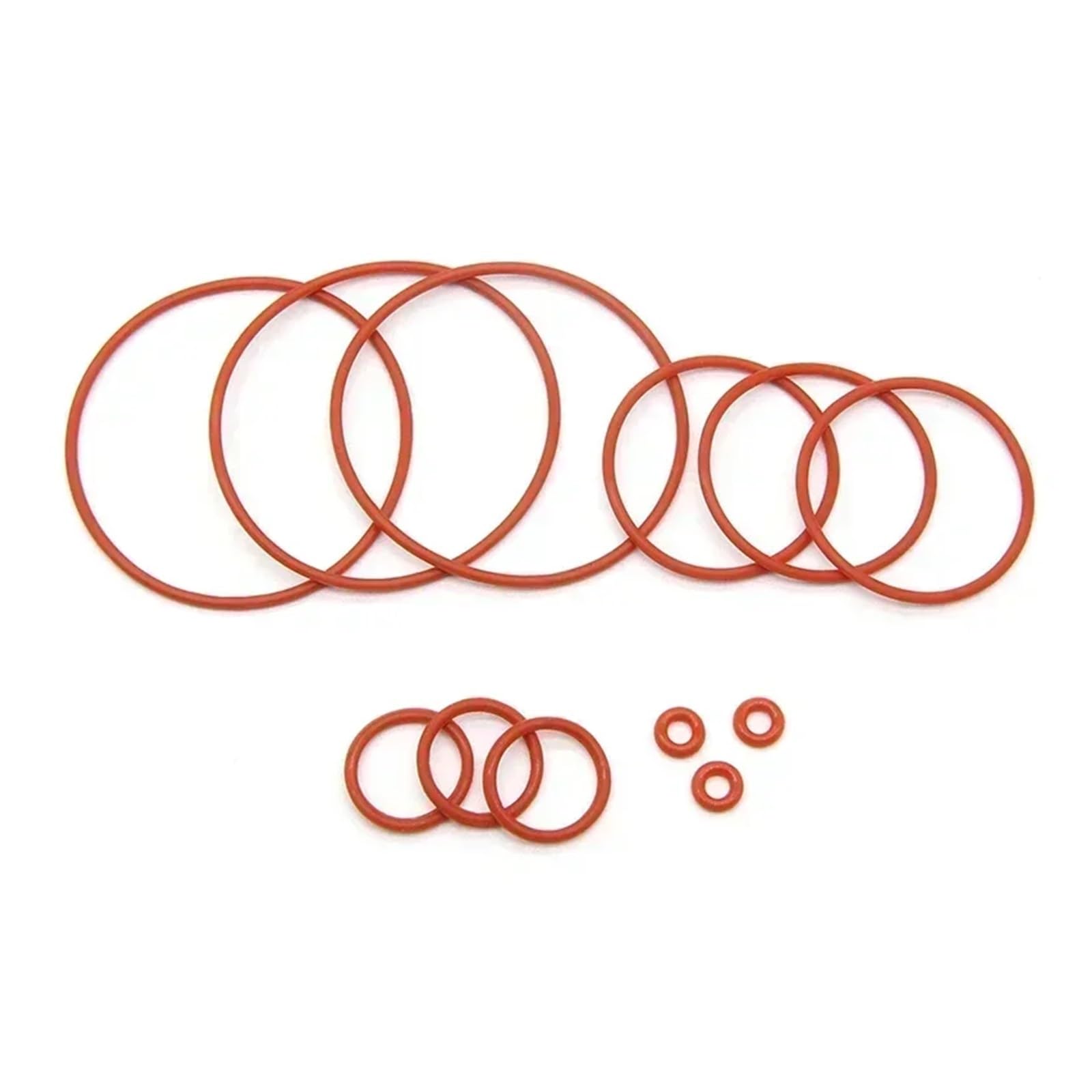 50 szt. uszczelek O-ring VMQ CS o grubości 1/2/3/4 mm, czerwona wodoodporna podkładka, okrągła uszczelka z gumy silikonowej w kształcie litery O(OD 80mm,CS 4mm)