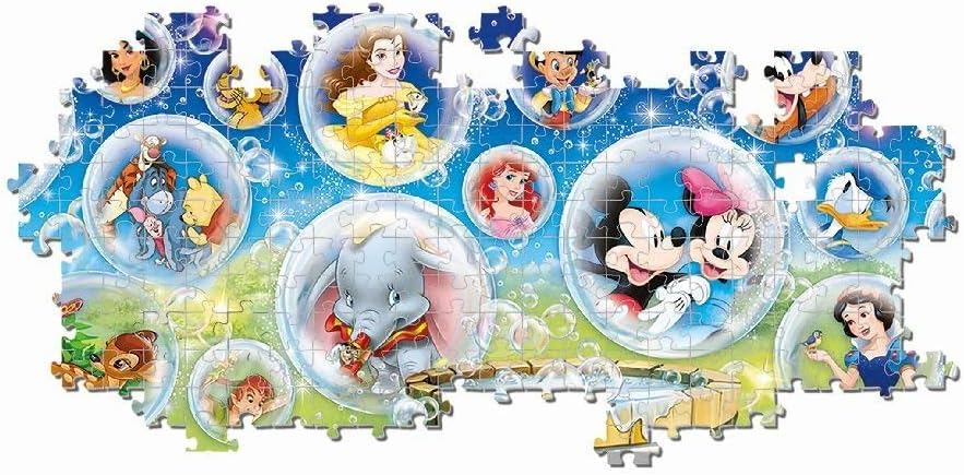 Clementoni - 39515 - Disney Panorama Collection - Disney Classic - 1000 Pieces - Made in Italy - Jigsaw Puzzles for Adult