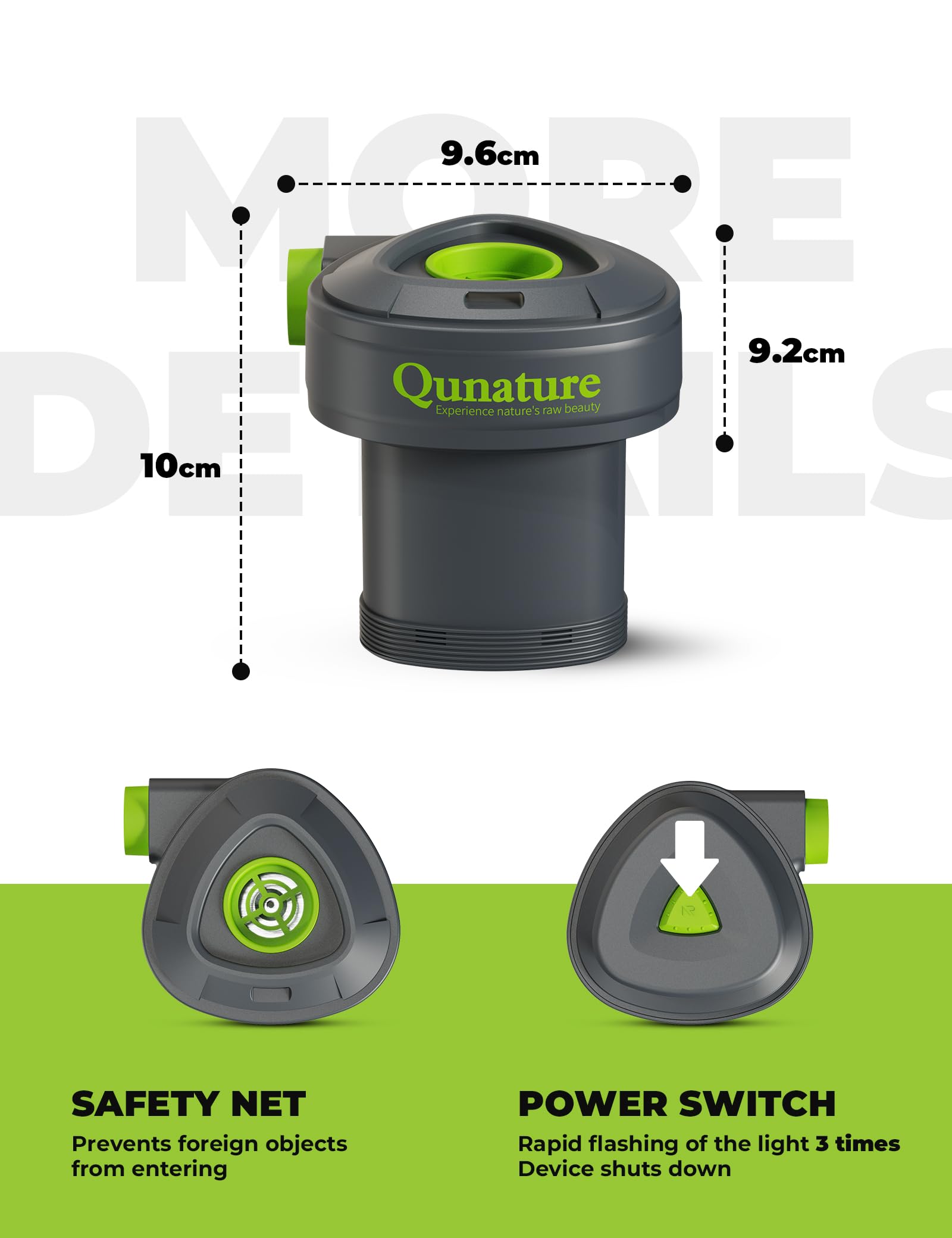 Pompa ad Aria Elettrica 5,5kPa (450L/min) 2 in 1, Pompa di Gonfiaggio e Sgonfiaggio, Pompa Sottovuoto Portatile, con 3 Ugelli d'Aria, per Materasso Gonfiabile Campeggio Piscine Viaggio