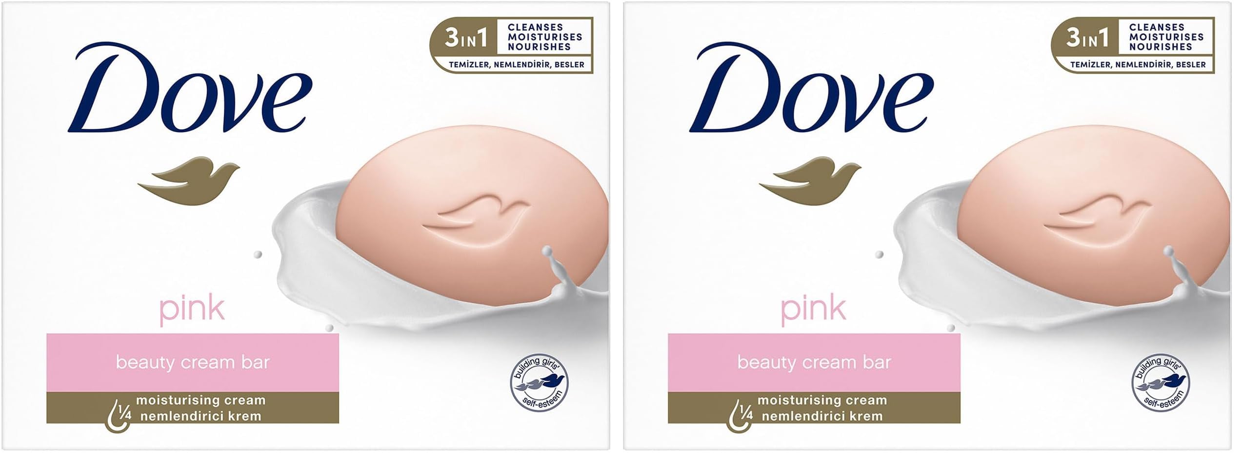 Dove Beauty Cream Bar Pink Nemlendirici Krem 90 g 2li paket