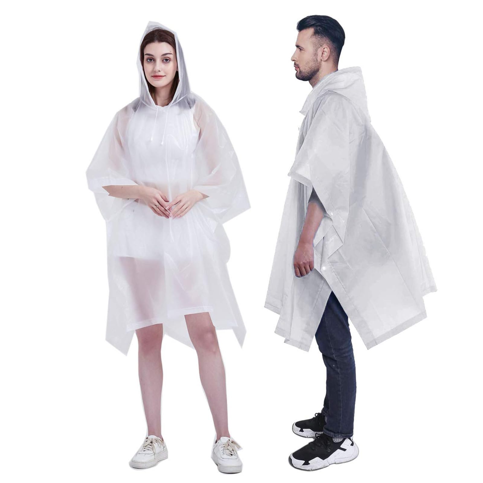 Poncho de Lluvia Impermeable, 3 en 1 Multifuncional Ligero Chubasquero, Paquete Poncho de Lluvia Reutilizable con Capucha, para Ciclismo, Senderismo, Camping, Actividades al Aire Libre