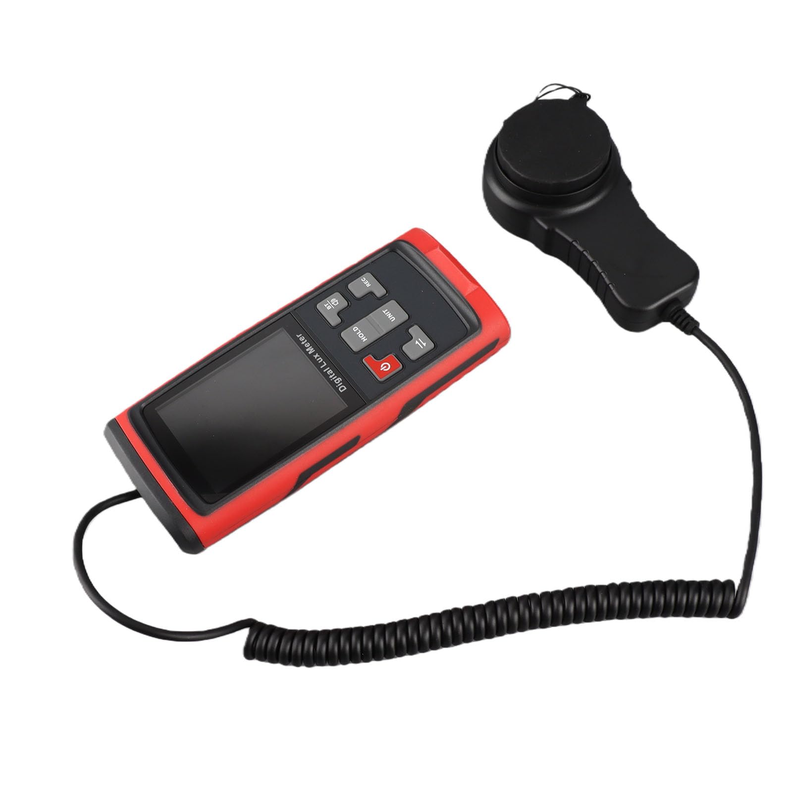 LiebeWH Fotometer Luxmeter Handmessgerät Beleuchtungsstärkemesser 0-200000Lx mit 270° Drehbarem Sensor Datenaufzeichnung & Temperatur für Zuhause Büro Garten Pflanzenpflege
