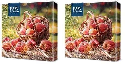 PAW Decor Collection Apfel Korb Servietten 20 Stück