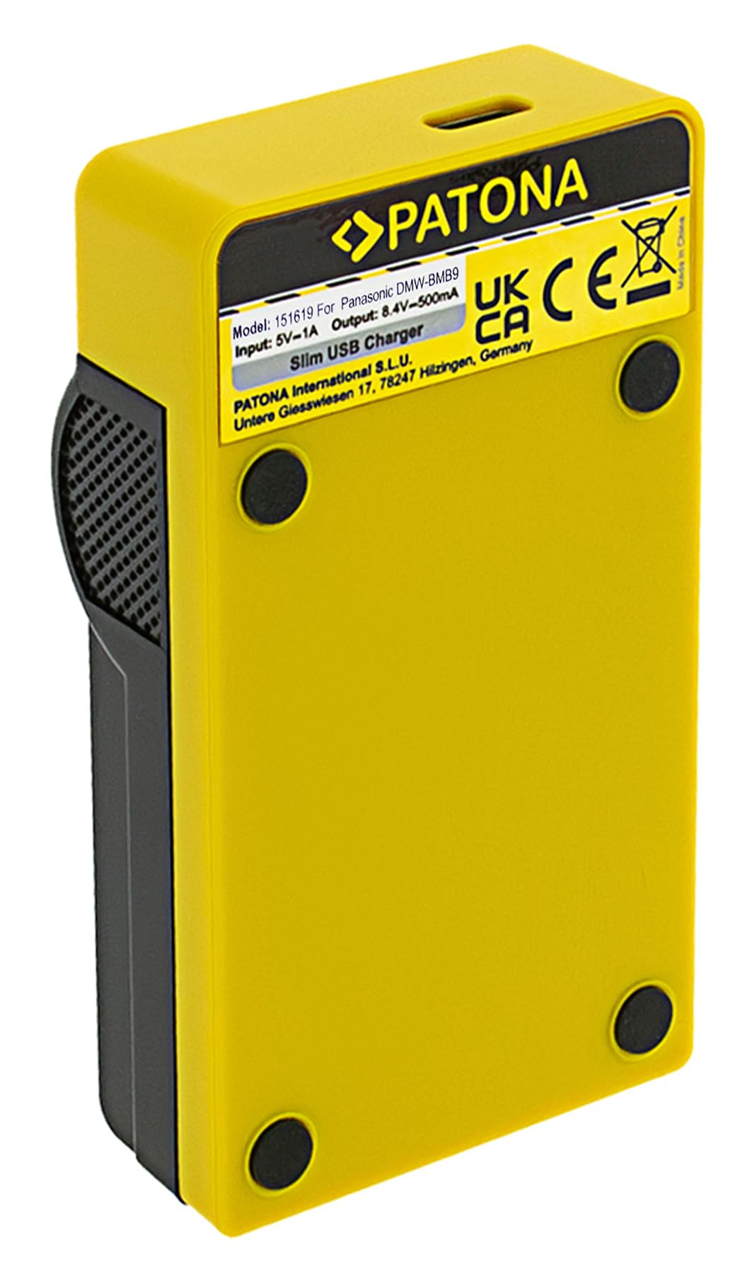 PATONA 2X Akku DMW-BMB9 (895 mAh) + Slim USB-C Ladegerät – Ersatz für Panasonic DMW-BMB9 BMB9E / Leica BP-DC9 – kompatibel mit Lumix FZ82 FZ82D FZ83 FZ72 FZ150 & Leica V-Lux 2/3