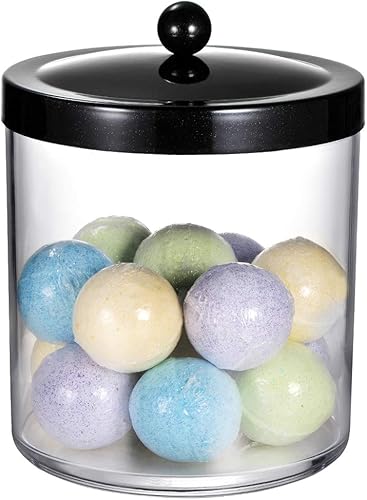 Miniatura 3 de SheeChung Farmhouse Decor - Juego de tarros de boticario, tarro Mason Jar organizador de tocador de baño (paquete de 2) y recipiente de