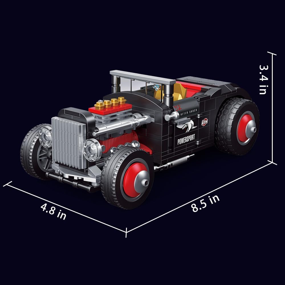 Dimensions of RiceBlock Retro Car Sedan