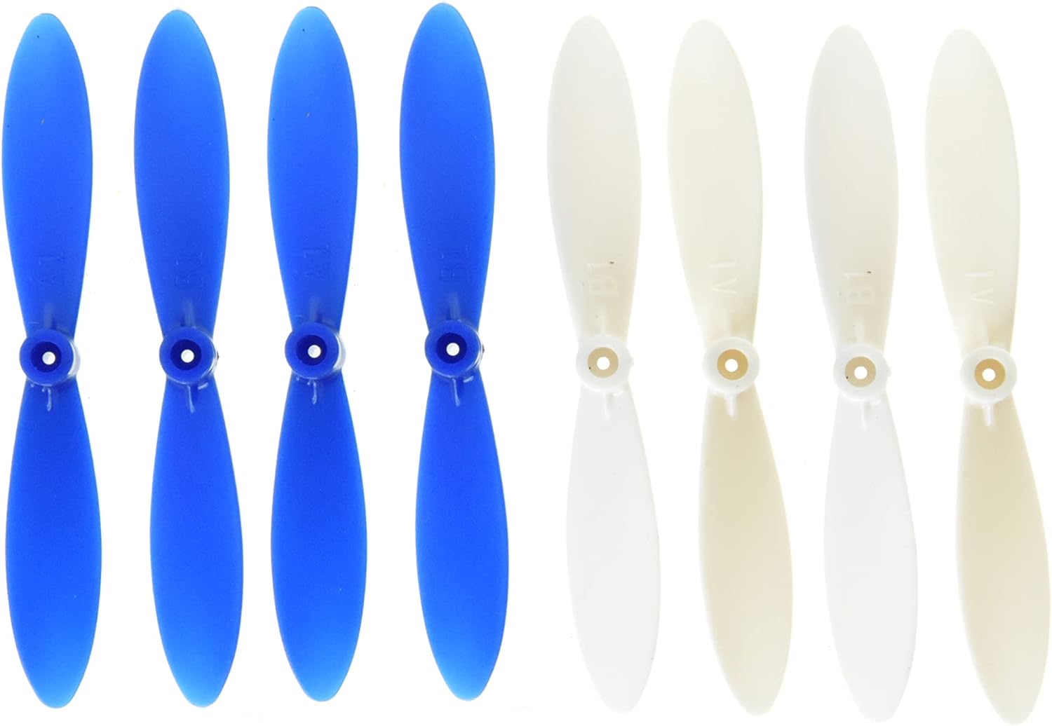 Force1 RC Quadcopter Spare Part - Replacement 2-Blade Propellers for UFO 4000 Mini Drone (Pack of 8)
