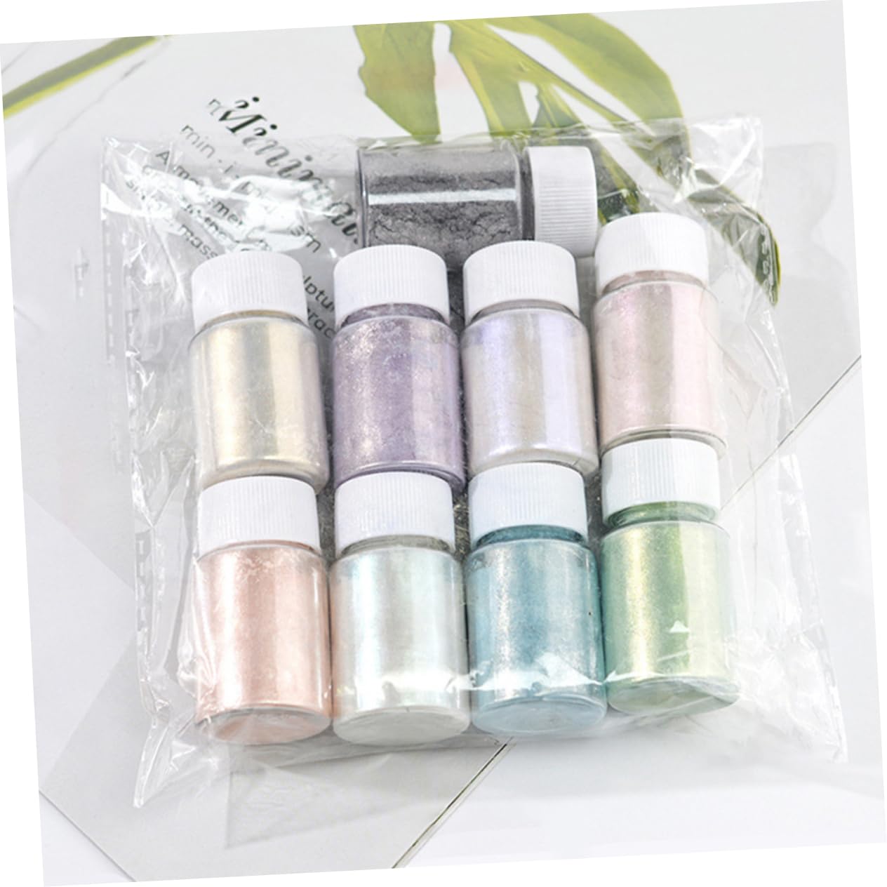 27-teiliges Set Mit Natürlichen Pigmentpulvern Für Kunsthandwerk Make-up Nagelkunst Lidschatten Lippenstift Sicher Für Die Haut