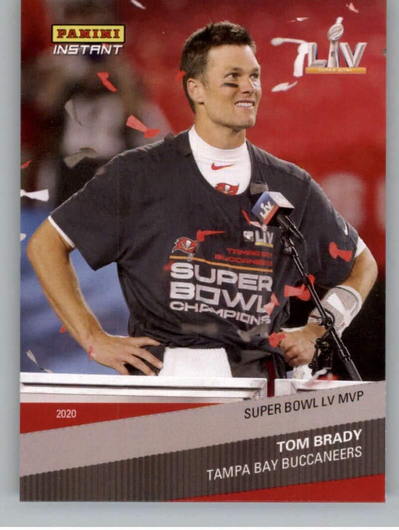 2021 Panini Super Bowl LV Champions #36 Tom Brady Tampa Bay Buccaneers (2020 NFL Season Champs - Panini Instant) MVP NFL Football Card NM-MT
