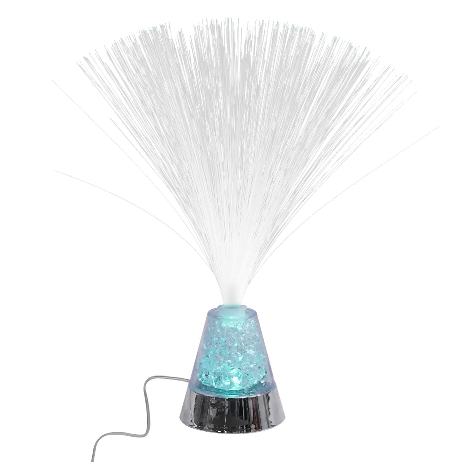 Holibanna Colorful Fiber Optic Table Lamp Decorative Led Night Light for Home Office Parties Chic Design for Bedroom Kindergarten Wedding and Holiday Celebrations