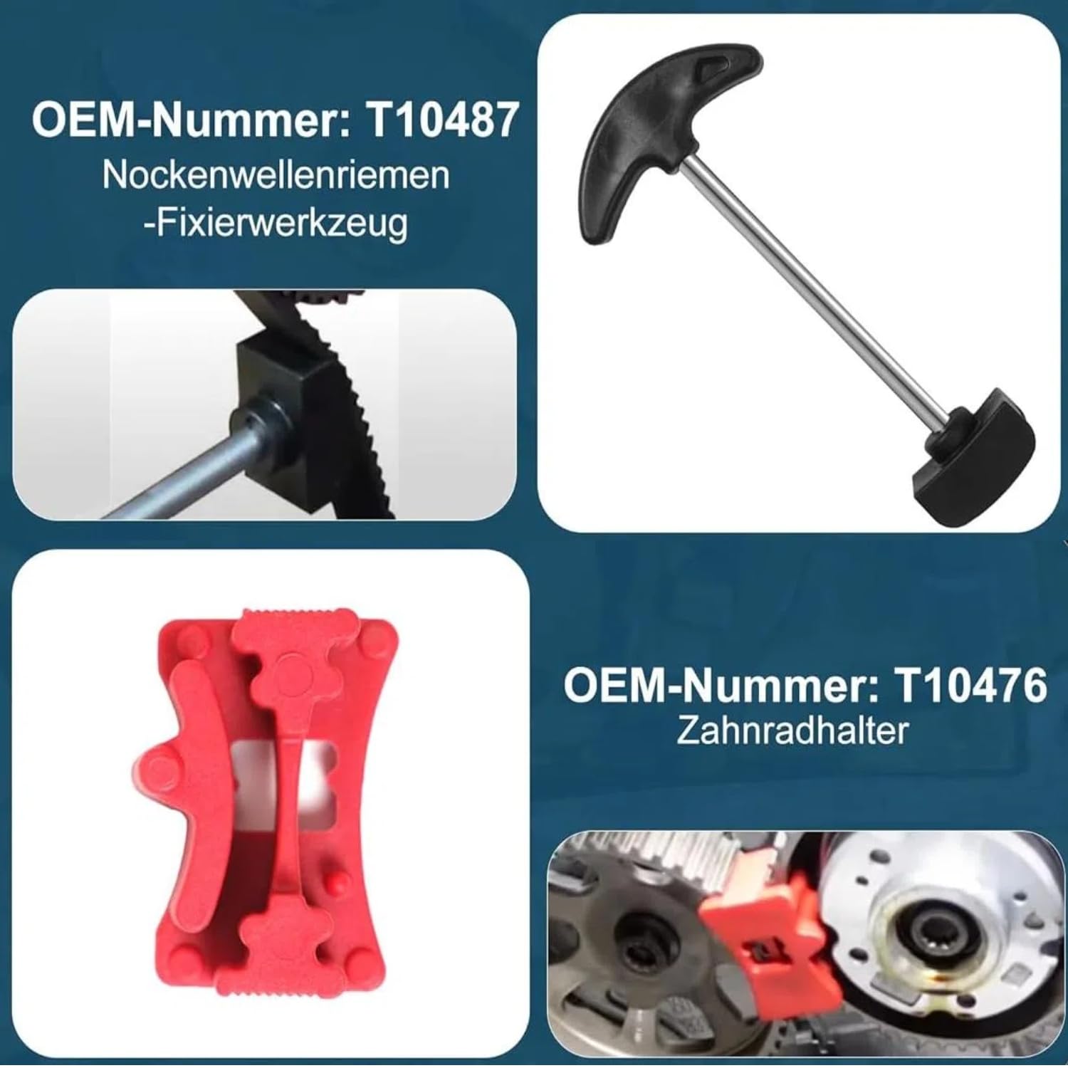Zahnriemen Werkzeug Motor Einstellwerkzeug Satz für VAG EA211 1.4L, 1.4T, 1.6L, Zahnriemen Wechsel Werkzeug kompatibelmit VW/Audi A3 /Golf VII/Jetta/Skoda Octavia/Seat Leon