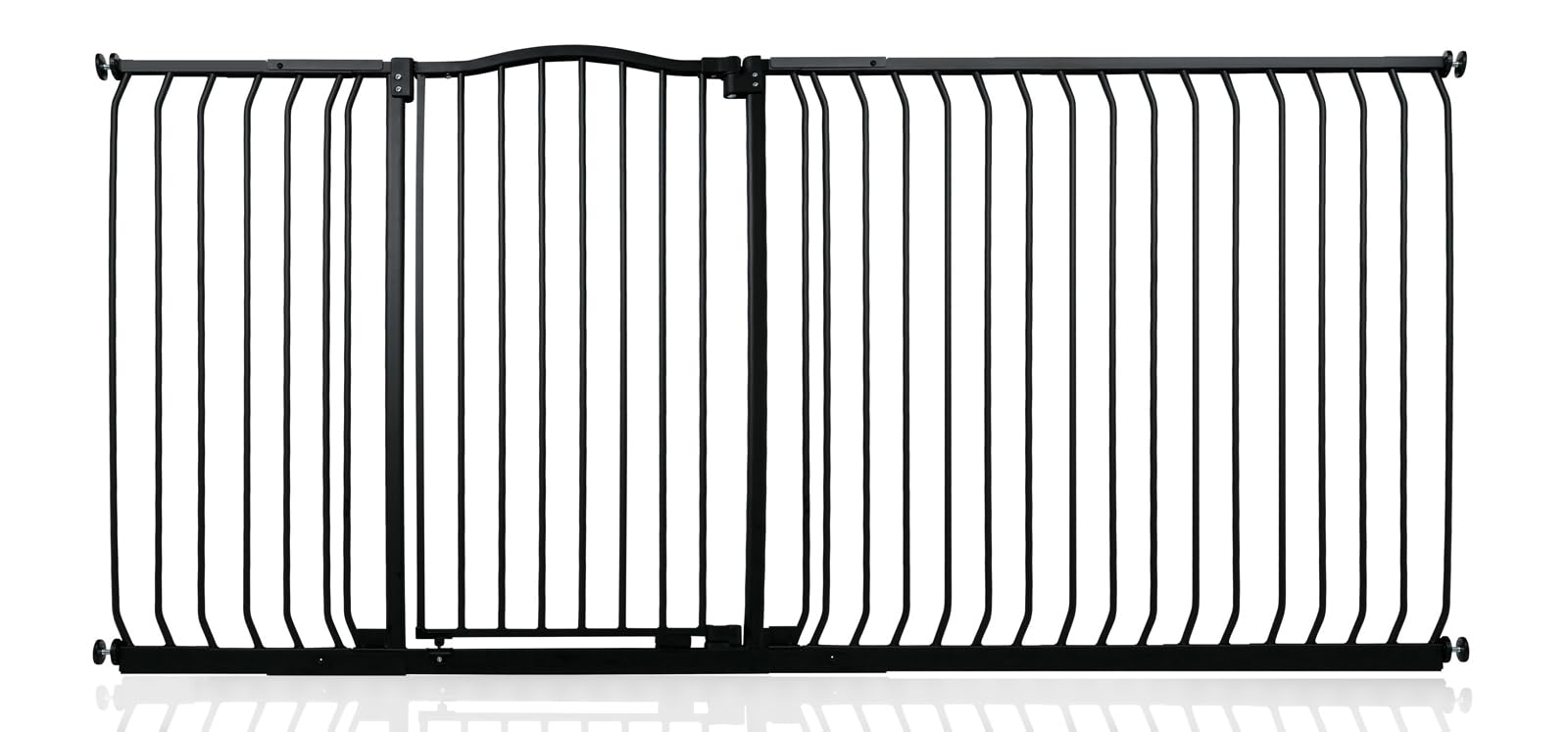 Safetots Extra Tall Curved Top Safety Gate, 116cm - 125cm, Matt Black, Extra Tall 100cm in Height, Pressure Fit Stair Gate, Baby Gate for Doors Hallways and Spaces, Safety Barrier, Easy Installation — view 20