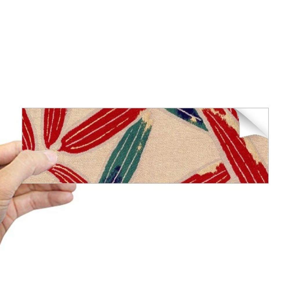 Sticker fenêtre Ukiyoe japonais rouge bleu pour salon et bureau