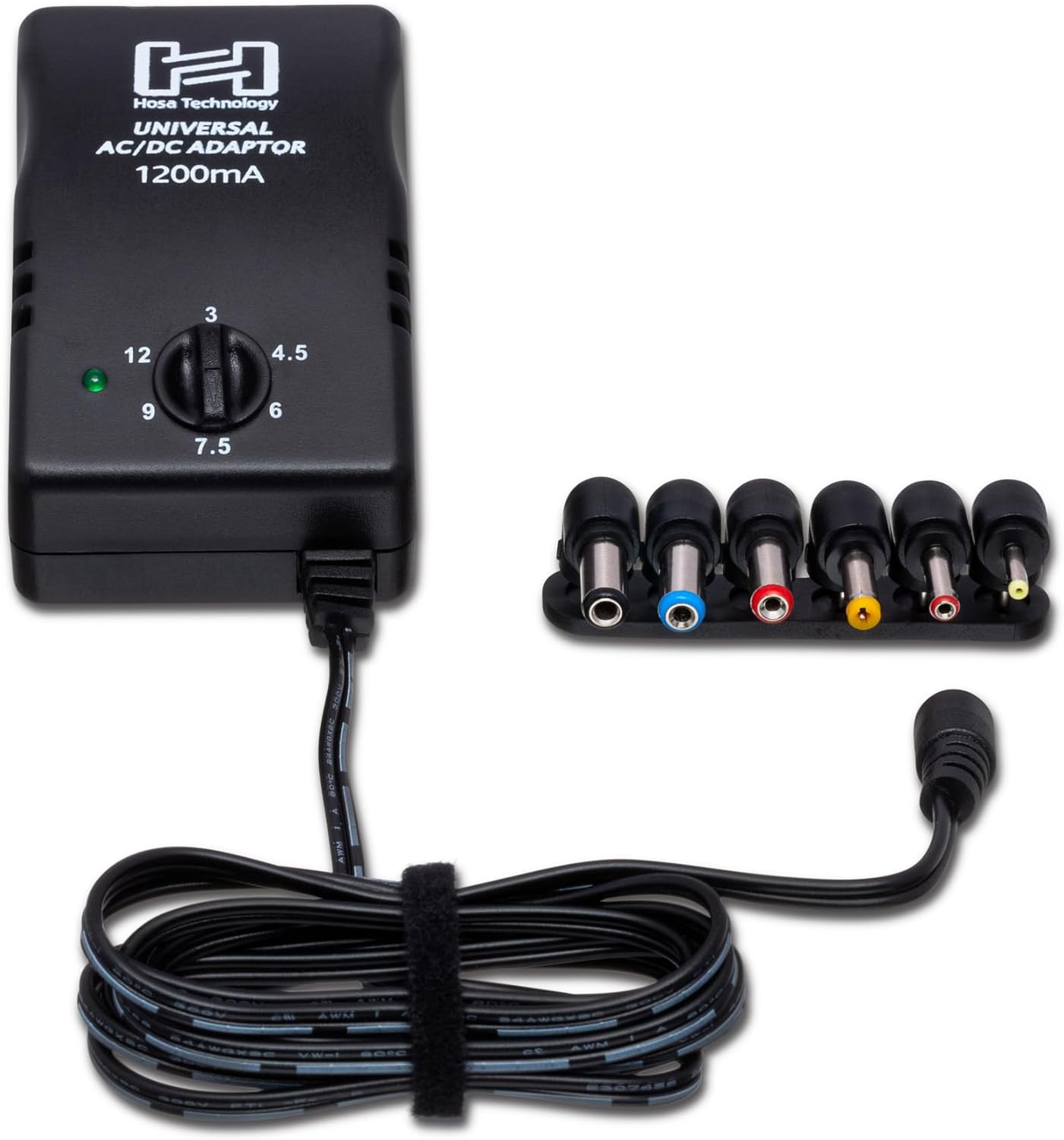 Hosa ACD-477 Universal Power Adapter, Selectable up to 12 VDC 1200 mA