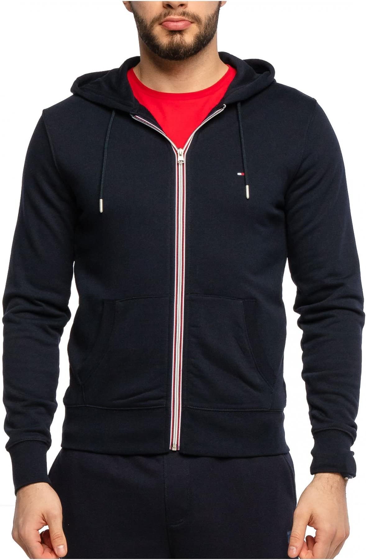 Tommy Hilfiger Men's Core Cotton Zip Hoodie Sweater