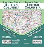 British Columbia Large Print / Yukon, Canada Province Map