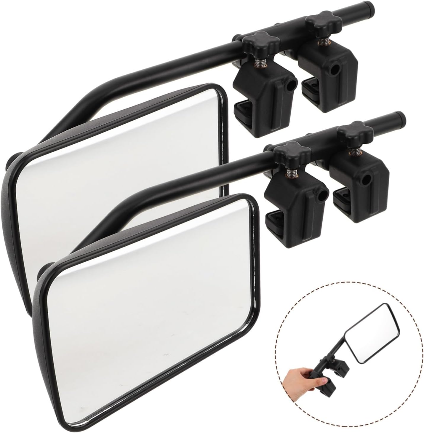2pcs Side Mirror Extenders for Towing Trailers and Rvs