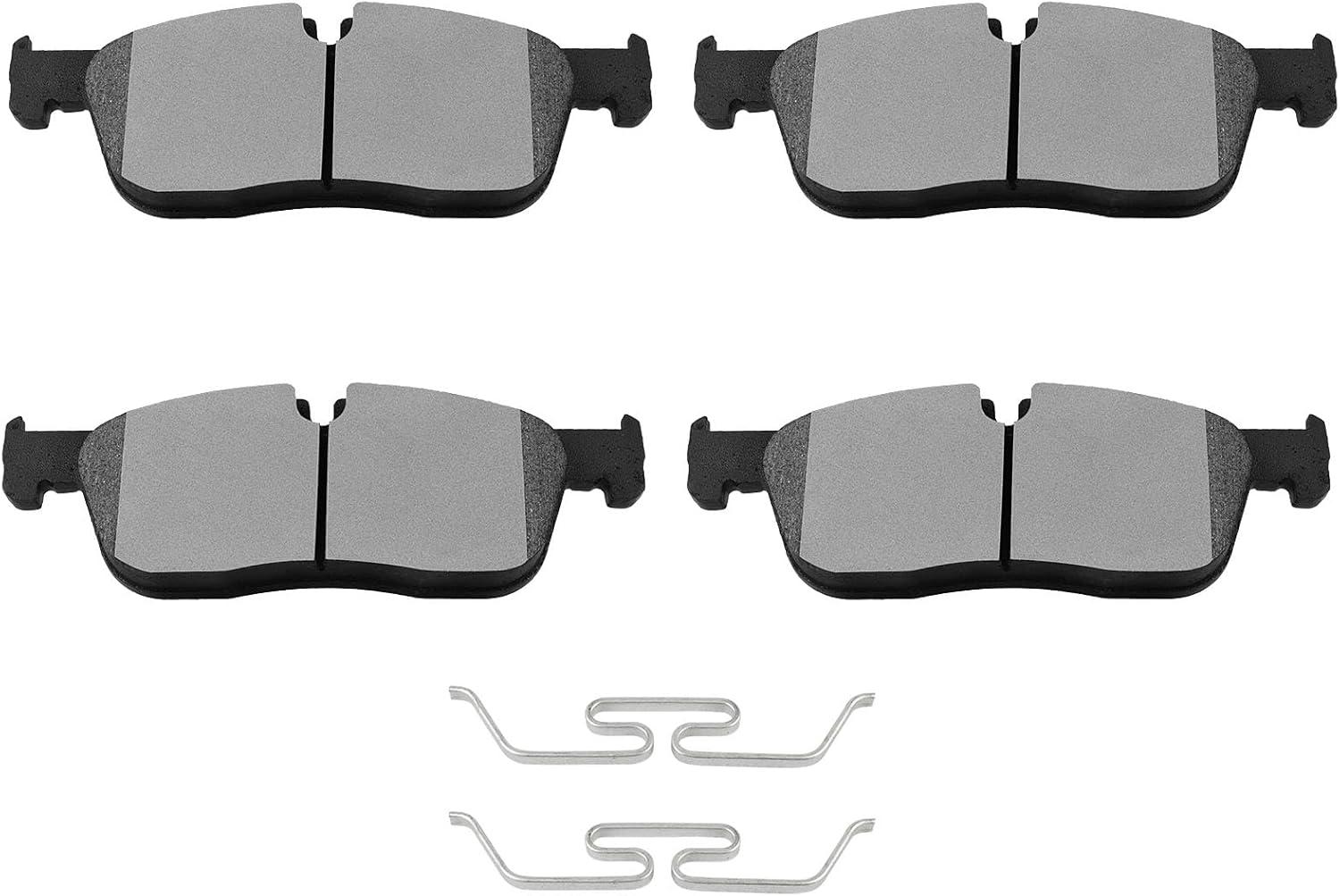 SCITOO D1838 Front Ceramic Brake Pads Sets w/Hardware Fit For Jaguar E-Pace, F-Pace, XE, XF, Land Rover Discovery Sport, Range Rover Evoque, Velar