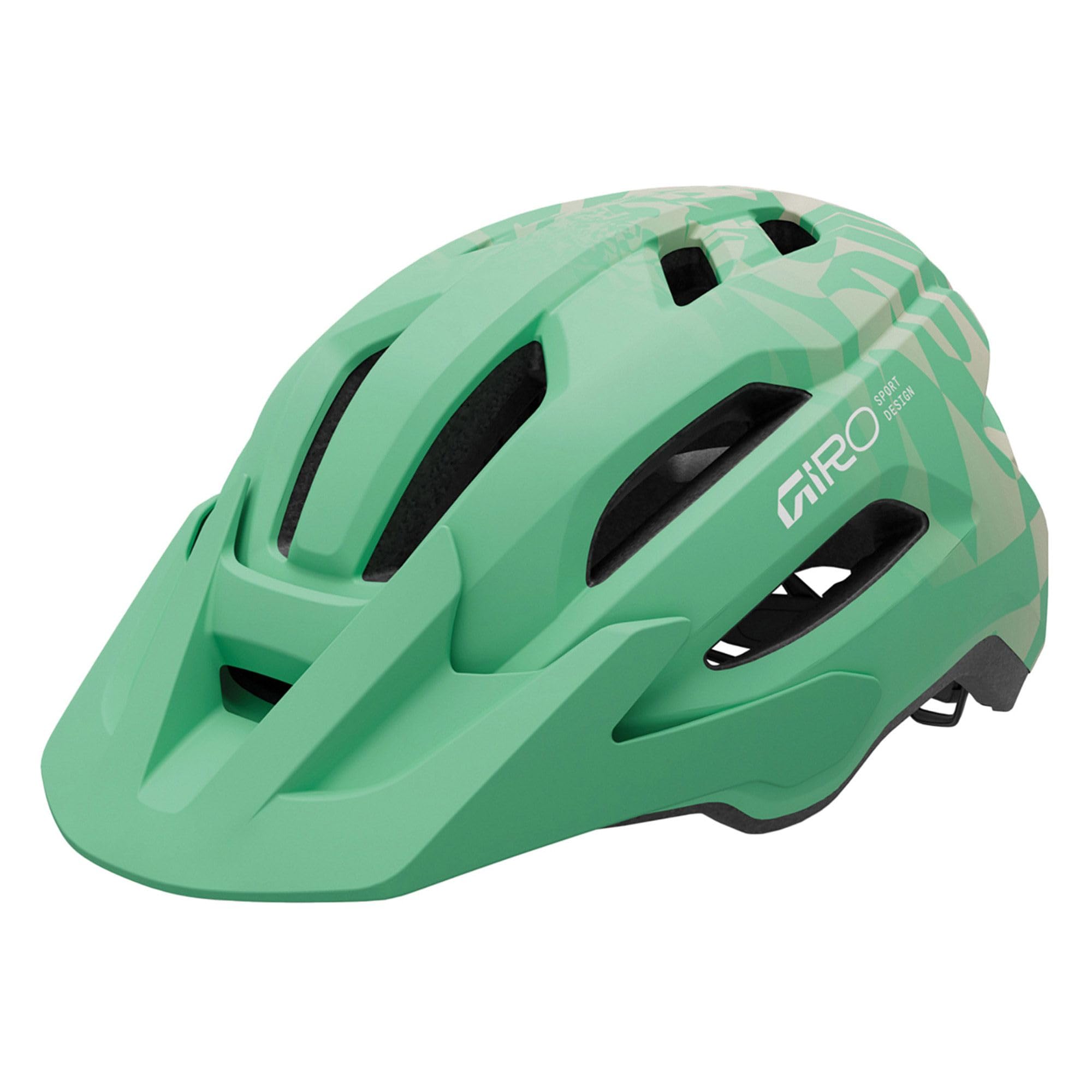 Giro Fixture II Youth Unisex Sport Helmet, Green Rush, In-Mold Construction, Recreation