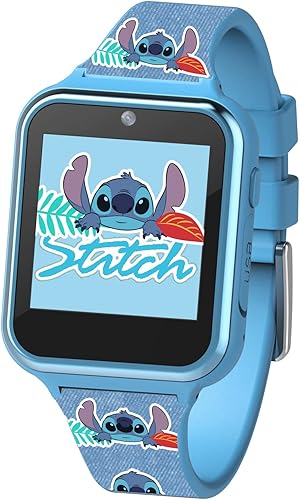 Miniatura 8 de Disney Stitch - Reloj inteligente para niños con 10 caras personalizables, cámara, grabadora de voz, calculadora y contador de pasos, reloj