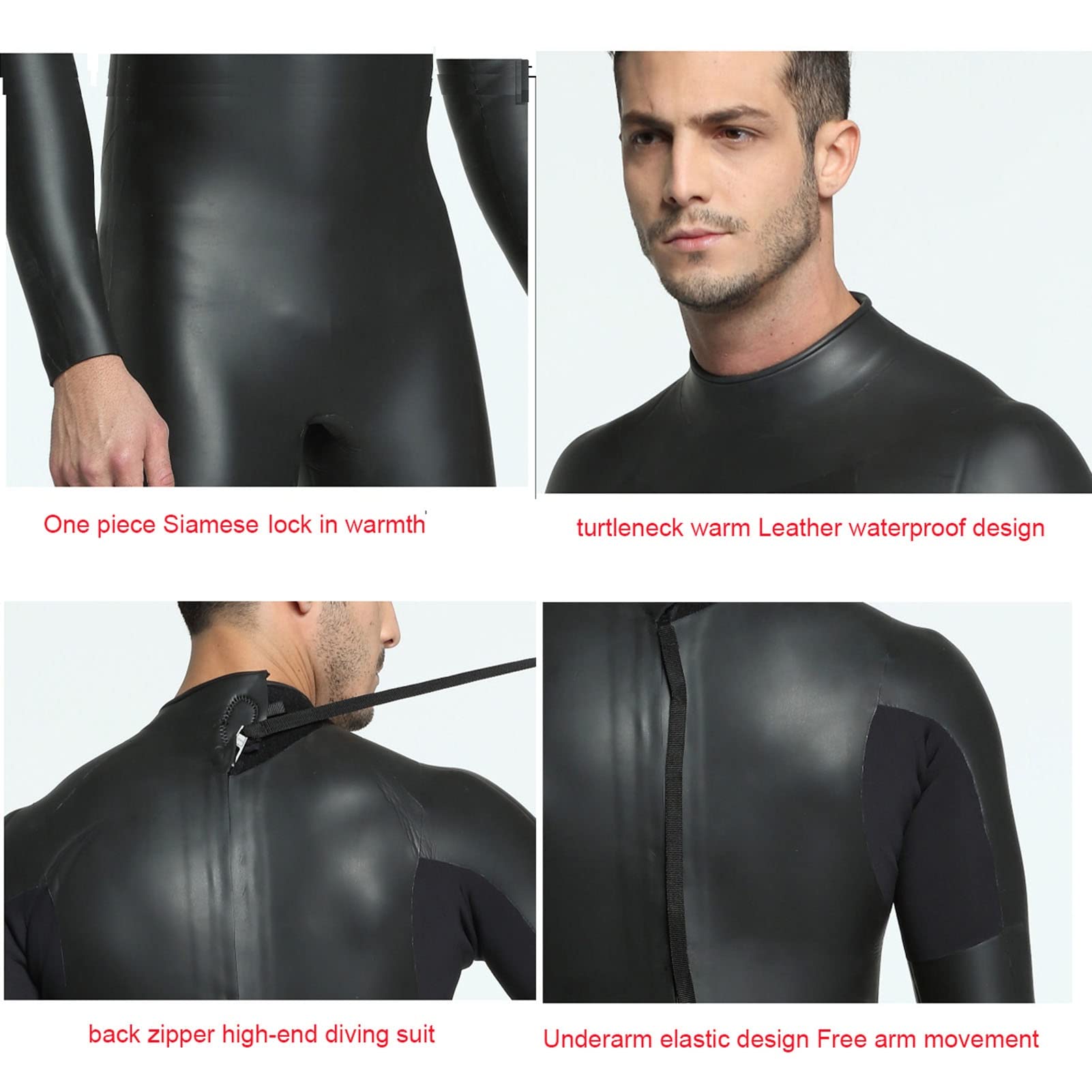 Muta In Neoprene Con Zip Posteriore Mute Da Sub Da Donna/uomo Tessuto In Pelle Leggera Adatto for Immersioni Subacquee Surf Snorkeling Nuoto Muta Triathlon