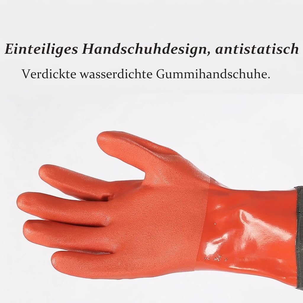 HoldOneLight PVC-Polyester Wathose Ganzkörperanzug für Angeln, Jagd und Landwirtschaft, (43 EU, 2XL)
