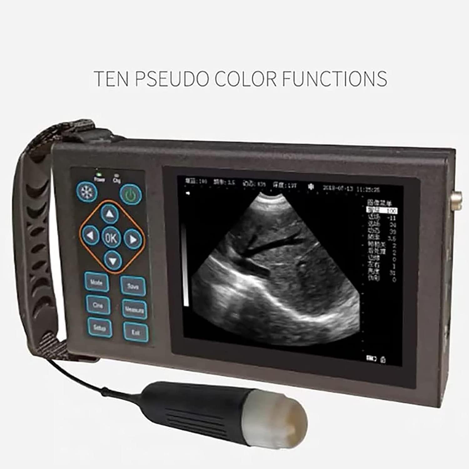 Scanner veterinario portatile ad ultrasuoni | Sonda da 3,5 MHz per pecore maiali e capre | Attrezzatura diagnostica professionale per bestiame B-Scan portatile